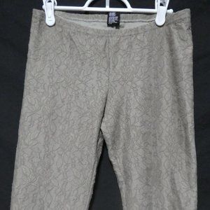 HUE lace overlay leggings, small, GUC